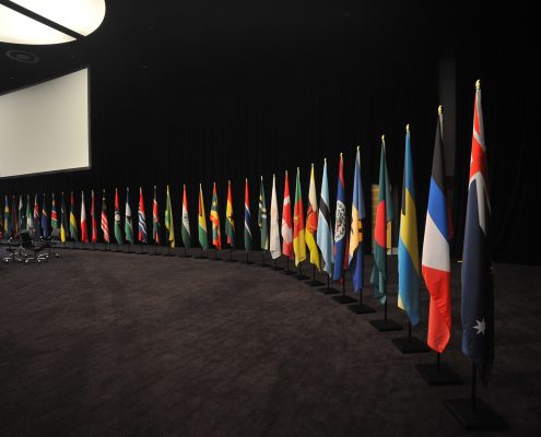 CHOGM Event Flags LED Spot Light