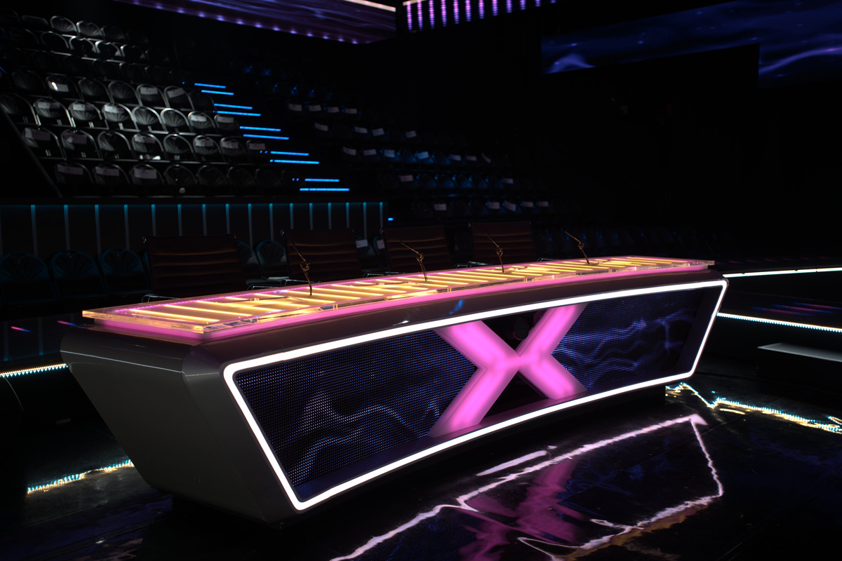 X Factor TV Studio Theatre Lighting Custom LED Screens