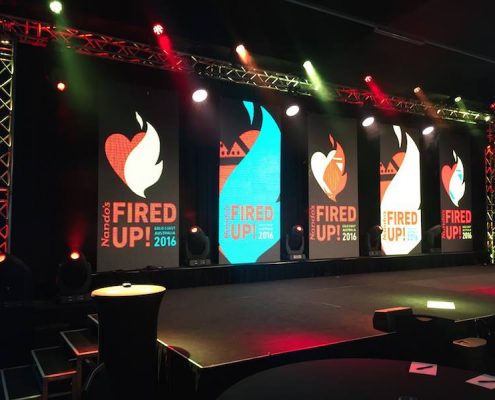 Nandos National Confrence Stage Lighting Design and LED Screen Panels