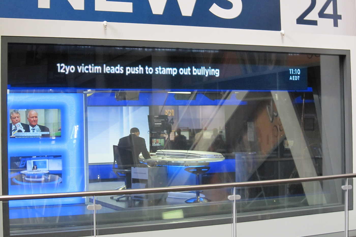 ABC News 24 Studio LED Screens and Studio Lighting