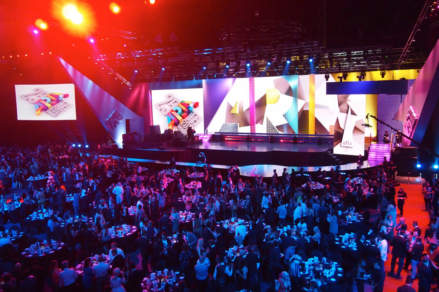 Aria Awards Stage Lighting Design LED Screens Digital Display