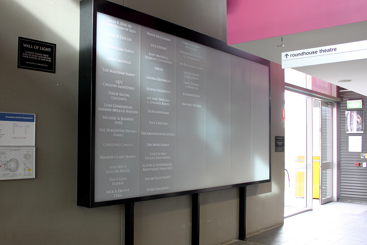 La Boite Theatre Wall of Light LED Big Screen Media Wall