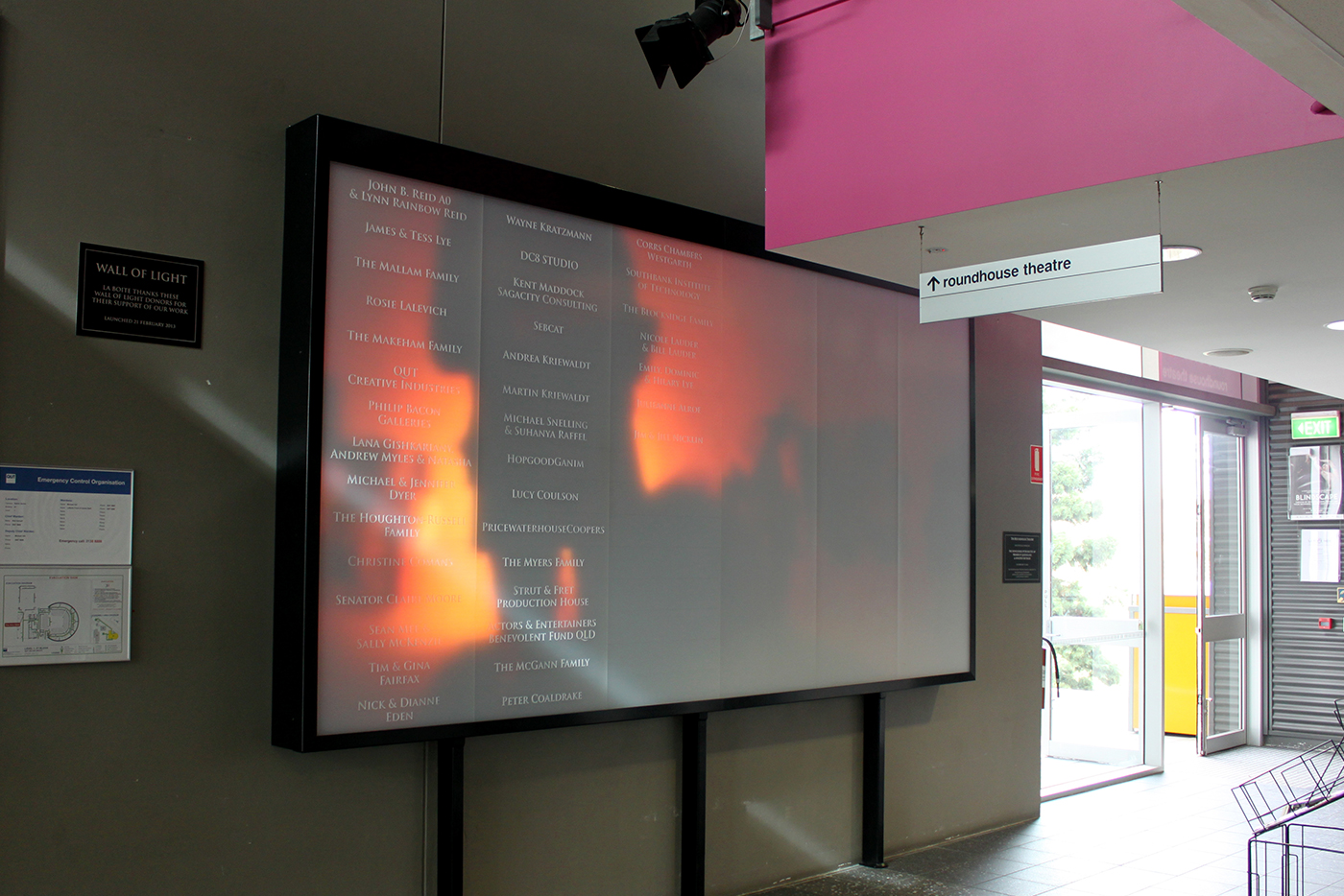 La Boite Theatre Wall of Light LED Big Screen Media Wall