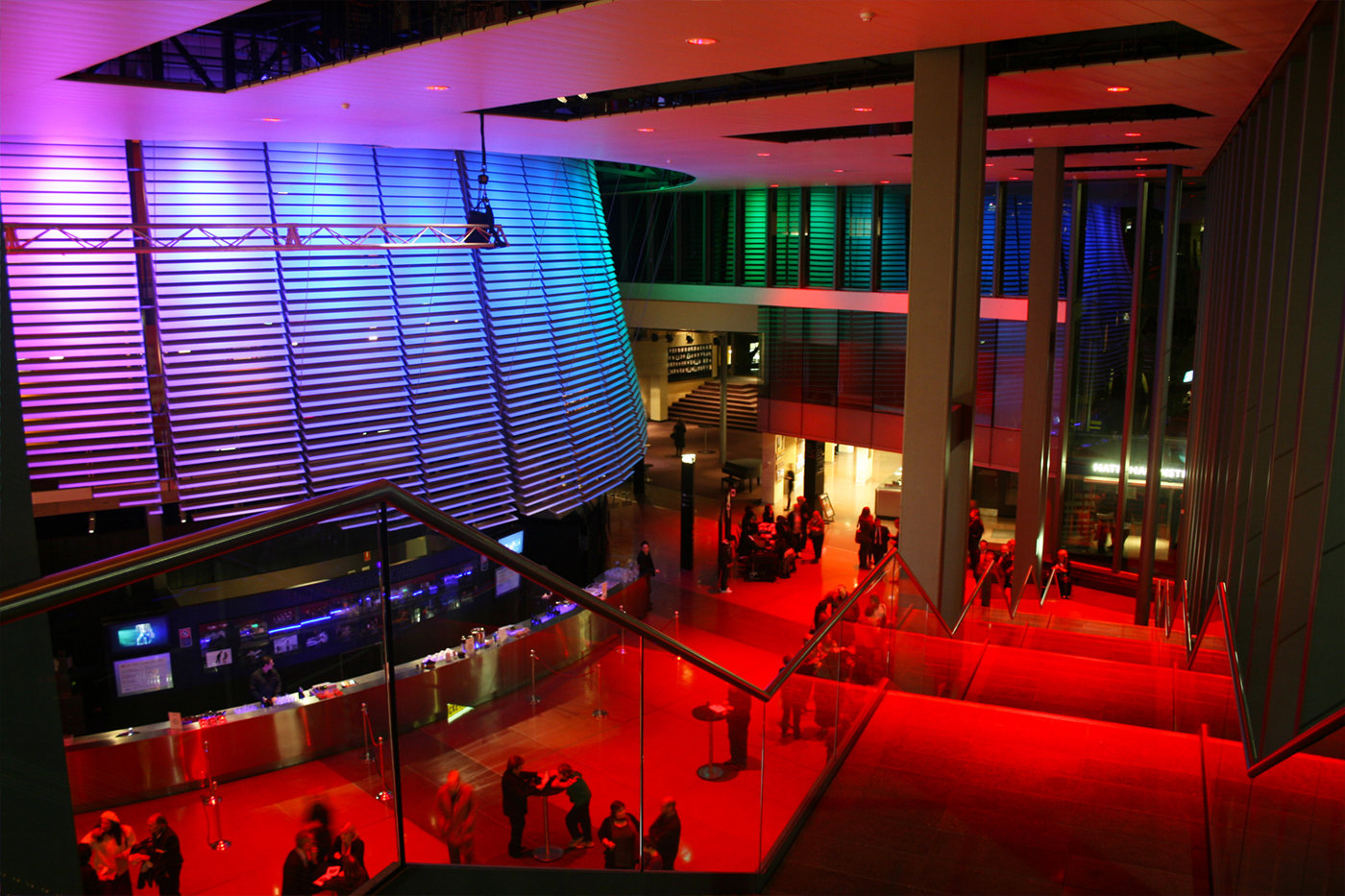 National Institute of Dramatic Arts Colour Changing Event Lighting