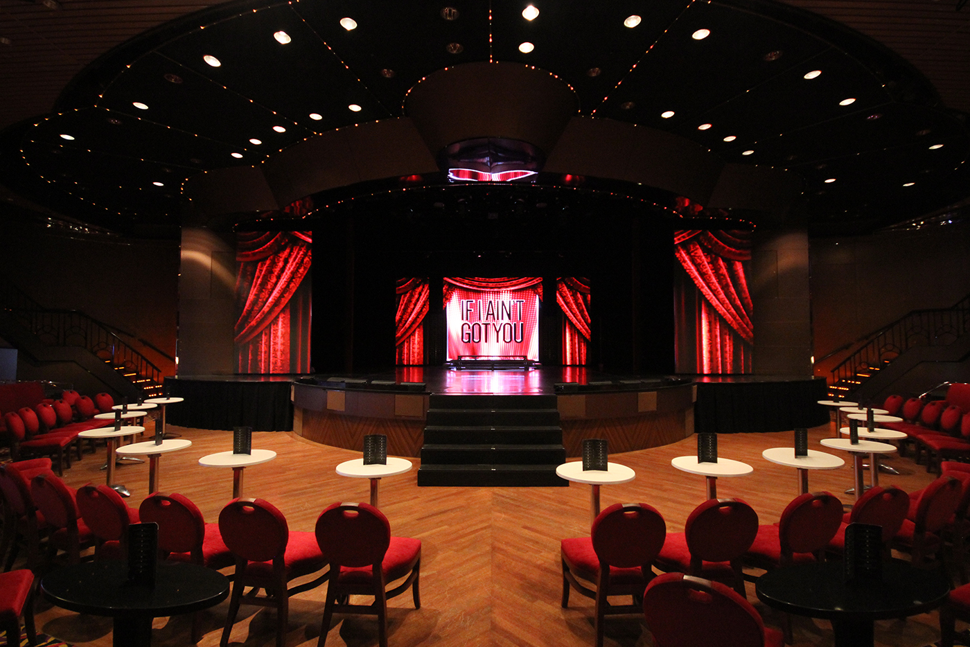 P&O Pacific Aria Stage Lighting Design LED Screen