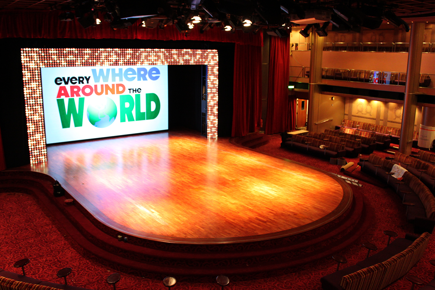 P&O Pacific Dawn Stage Lighting Design LED Screen