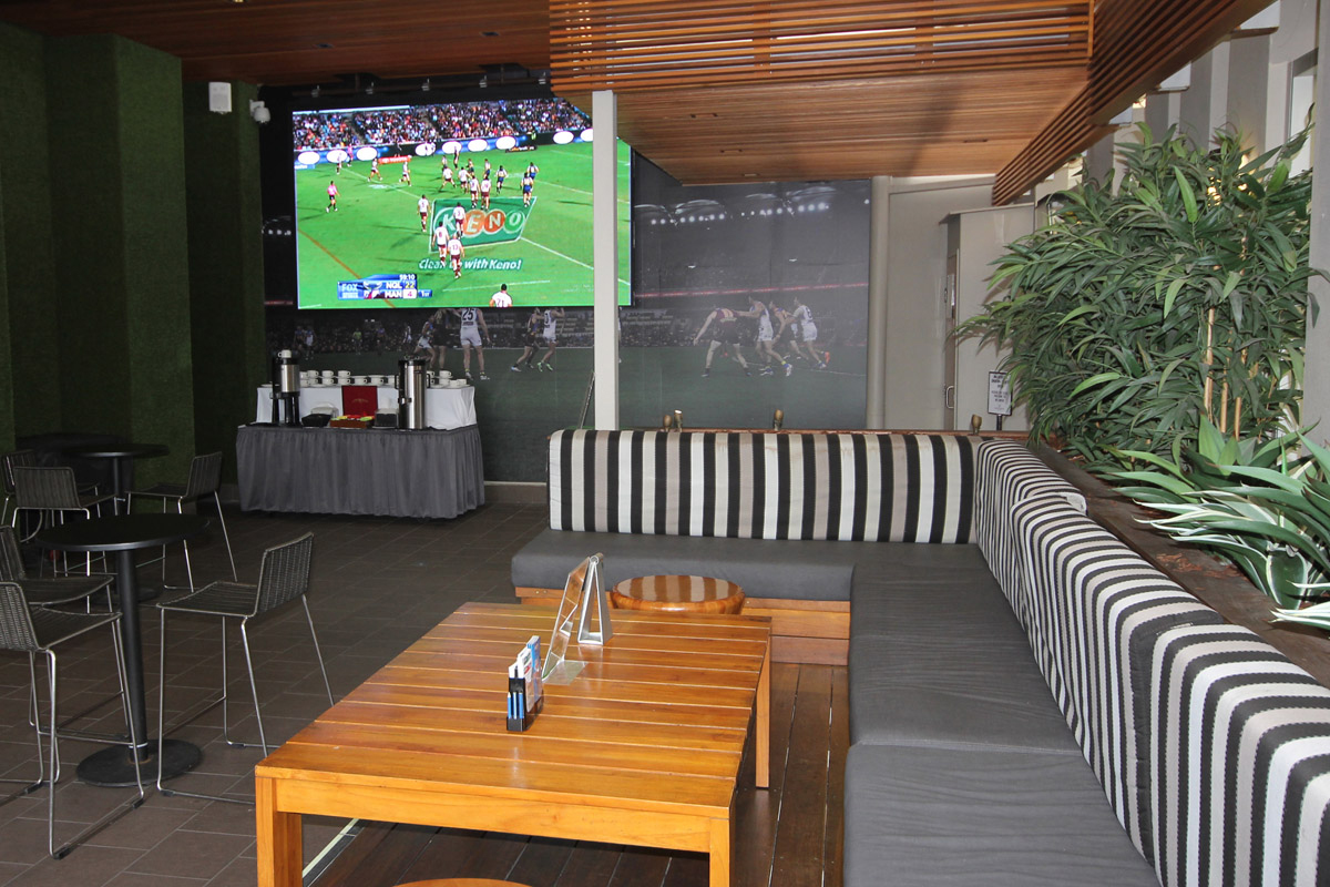 Southport Sharks Sports Bar Indoor LED Big Screen