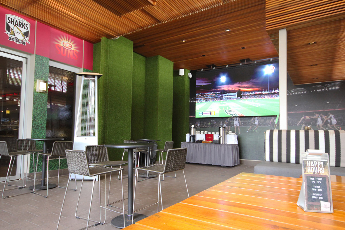 Southport Sharks Sports Bar Indoor LED Big Screen