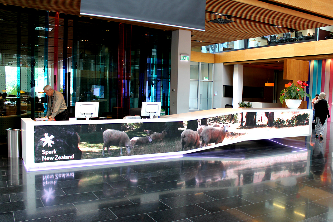Spark HQ Foyer Custom LED Screen