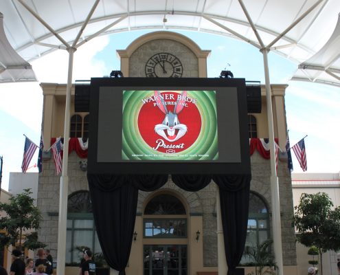Movie World Gold Coast Outdoor Big Screen LED Billboard Digital Advertising