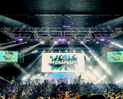 Toagegest Musical Festival Stage Lighting LED Spot Light Show and LED Big Screen