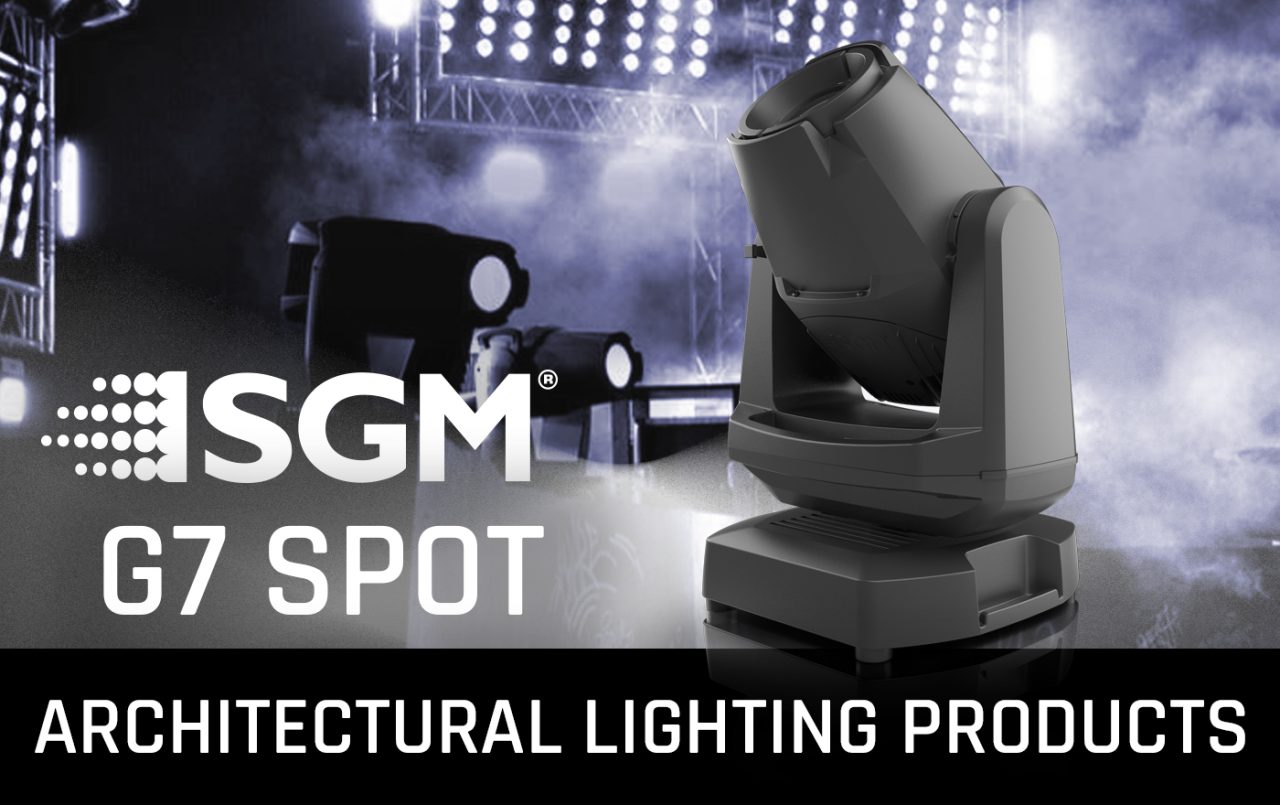 SGM G7 Spot architectural lighting product graphic.