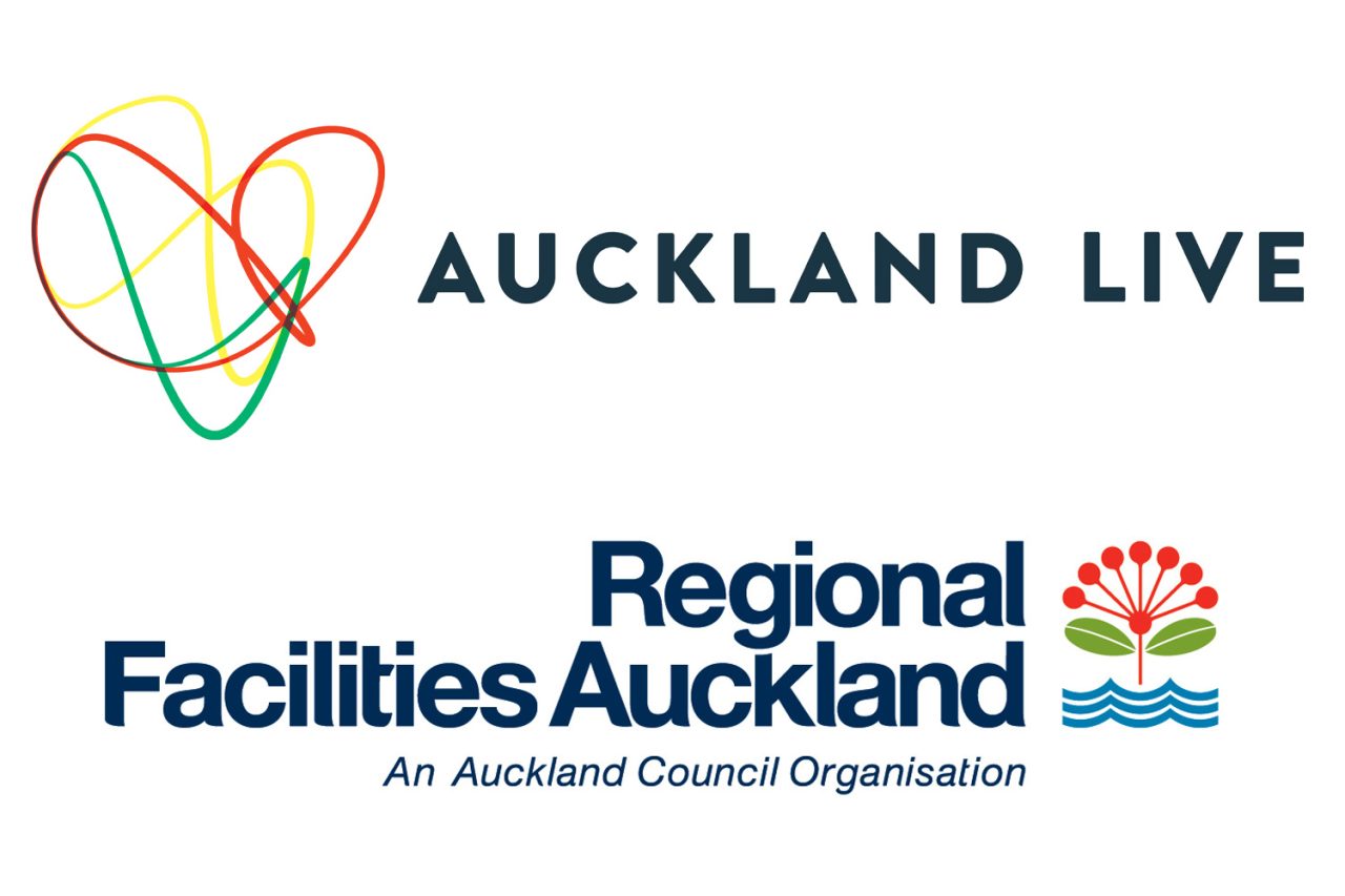 Auckland Live and Regional Facilities Auckland logos.