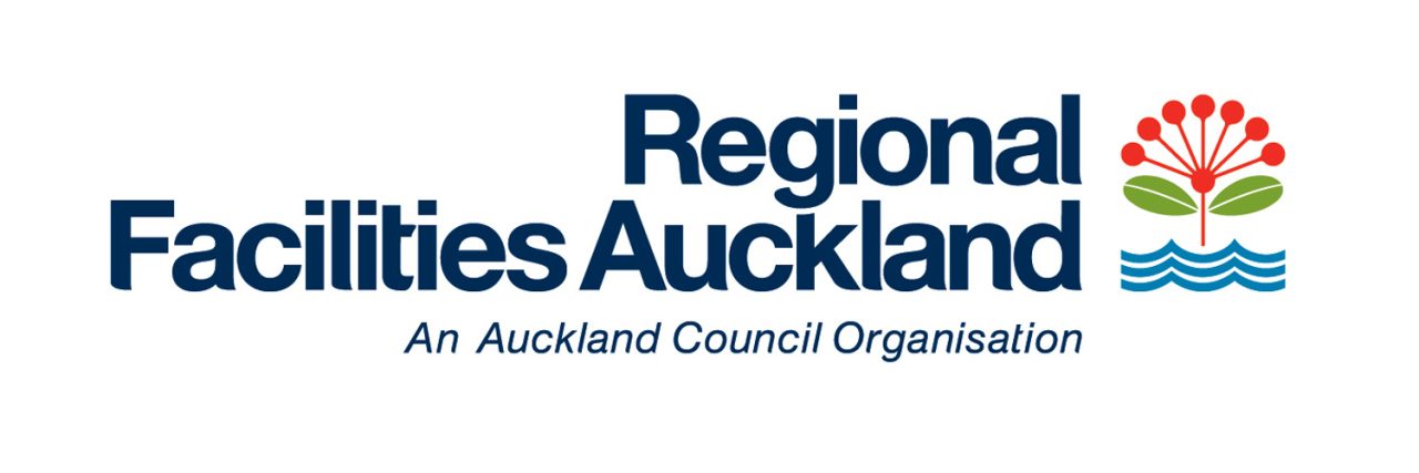 Regional Facilities Auckland logo with Auckland Council organisation tagline.