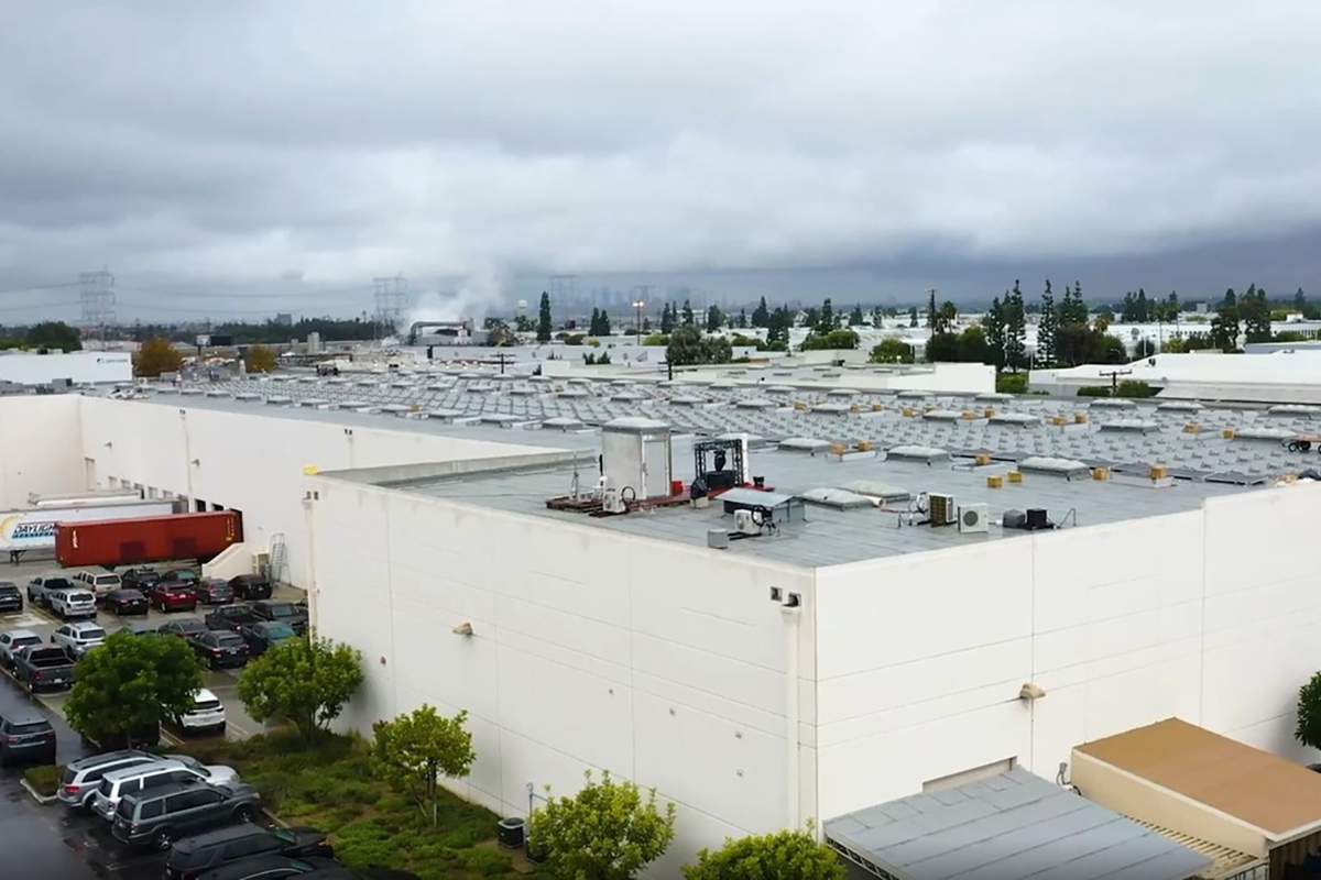 Elation headquarters roof used for the Proteus Hybrid outdoor test.