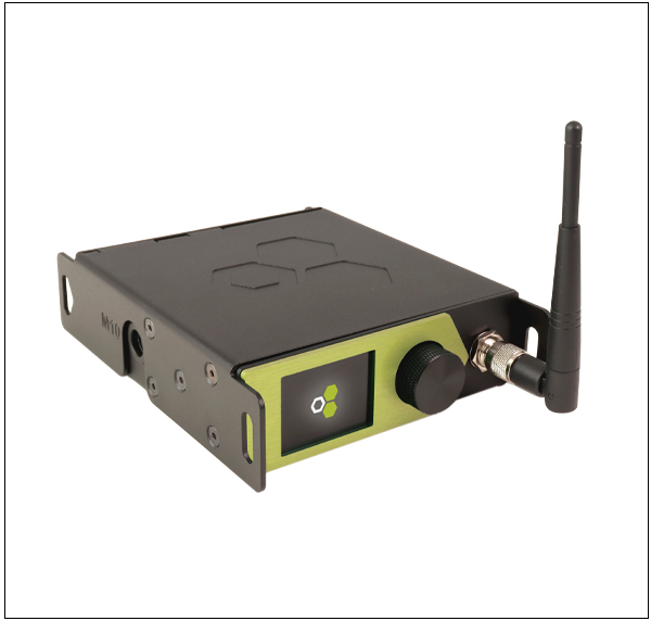 LumenRadio Aurora wireless DMX unit.