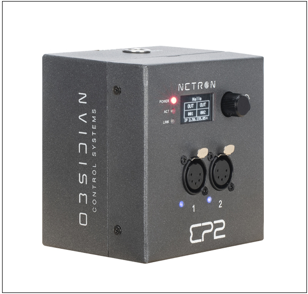 Obsidian NETRON EP2 Ethernet-to-DMX node.
