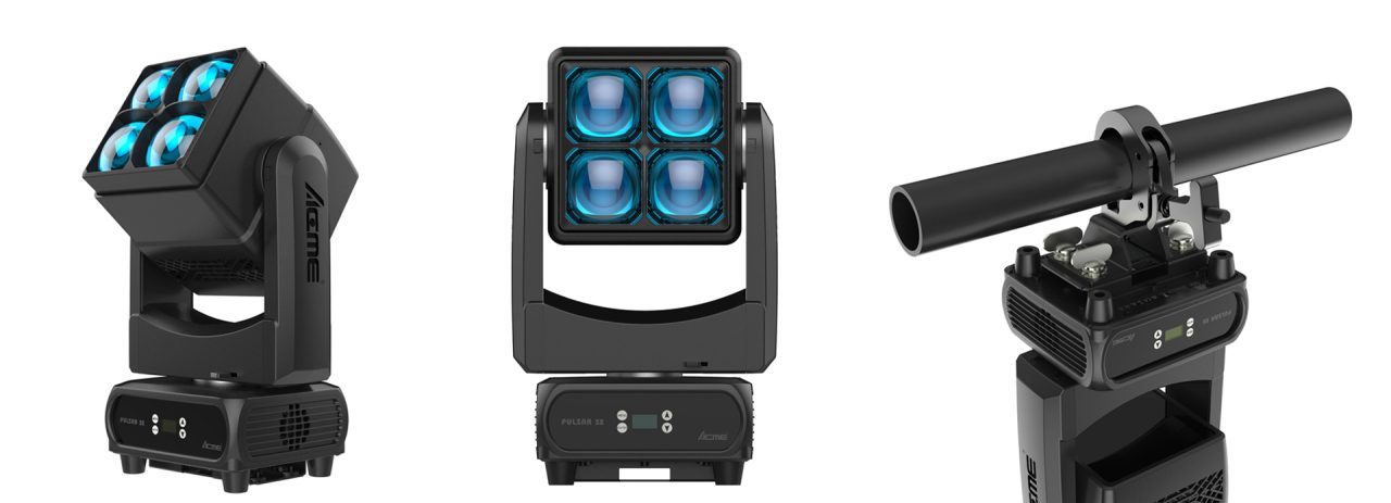 Acme Pulsar S2 lighting fixture shown from multiple angles.