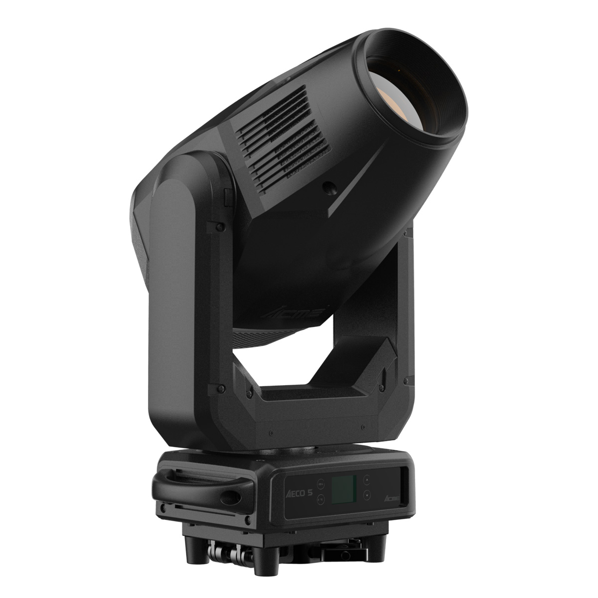 Acme AECO 5 moving-head fixture tilted upwards.