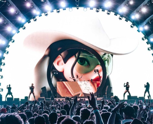 Coachella 2024 - DJ on Stage with LED Screen Visual