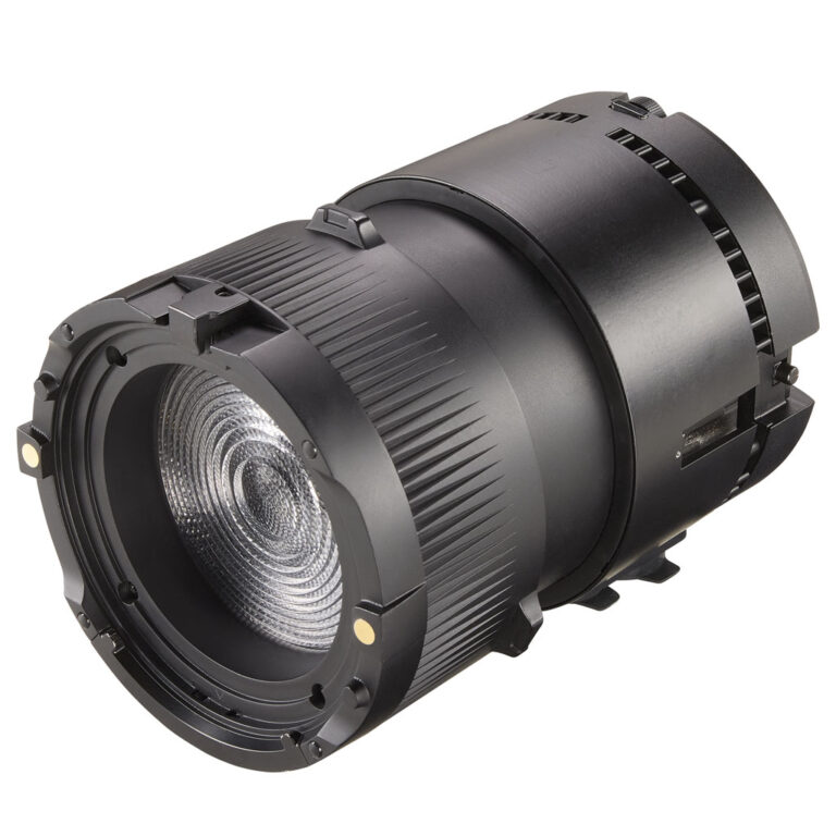 Close view of the Astera QuikSpot body and lens.