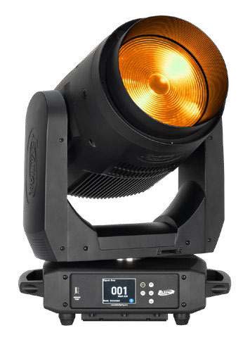 Elation Fuze Wash 500 moving-head fixture with an amber lens.