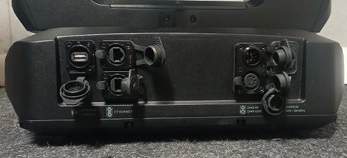 Rear connection panel of an Acme Supernova fixture.