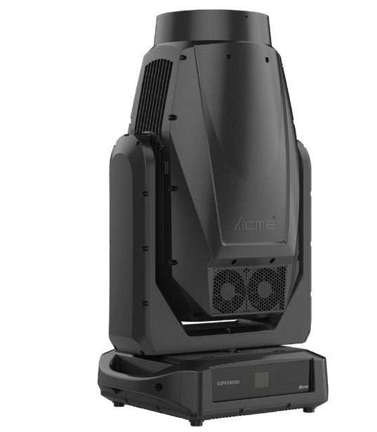 Rear view of an Acme Supernova moving-head fixture.