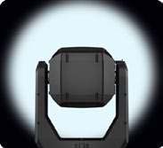 Rear of an Acme Mana fixture against a focused white circular projection.