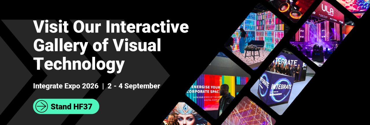 ULA invitation to its interactive visual technology gallery at Integrate 2026, stand HF37.